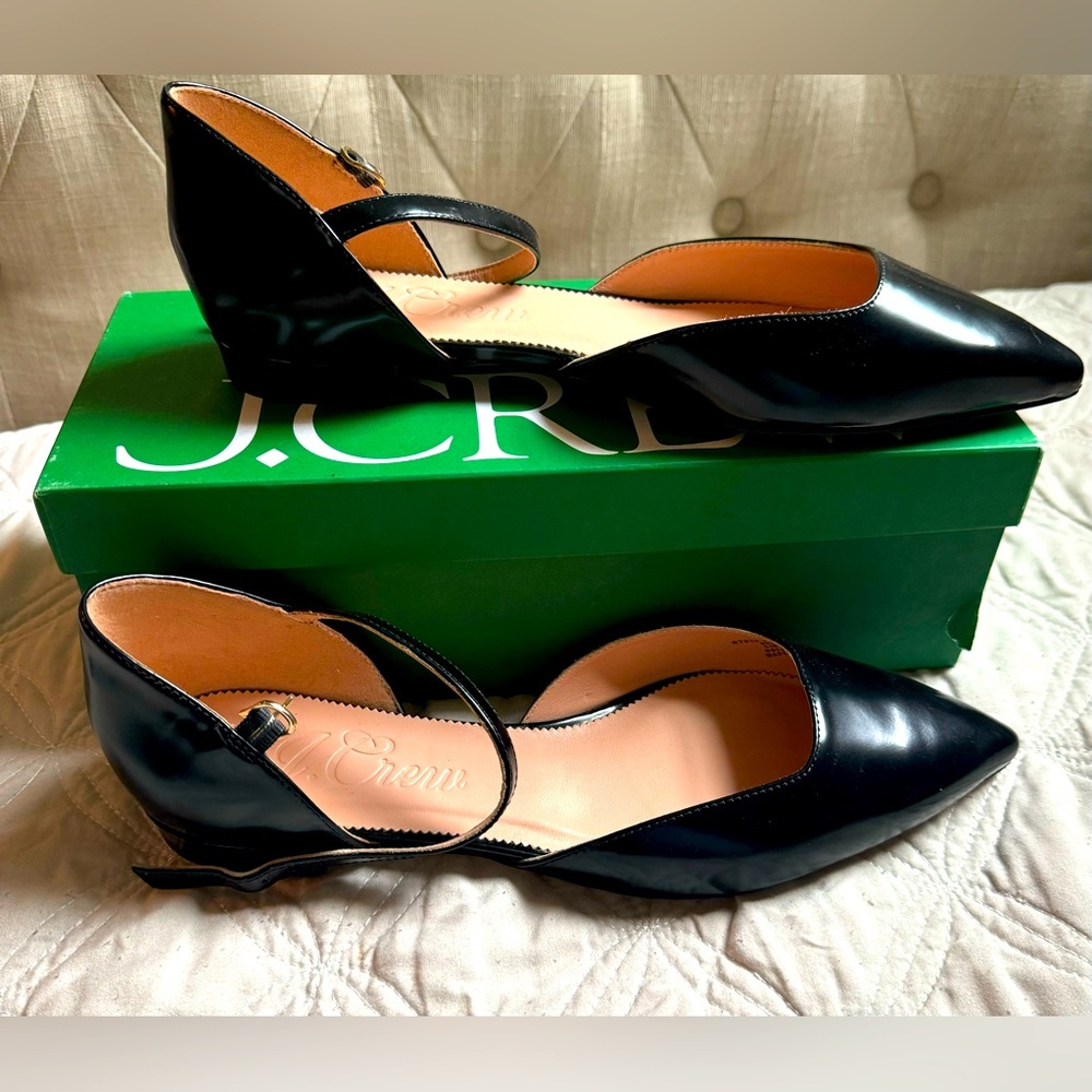 J. Crew Black Flats & Loafers